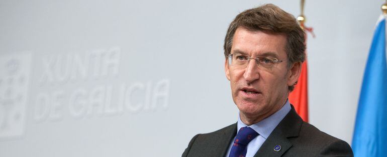 El presidente de la Xunta, Alberto Núñez Feijóo