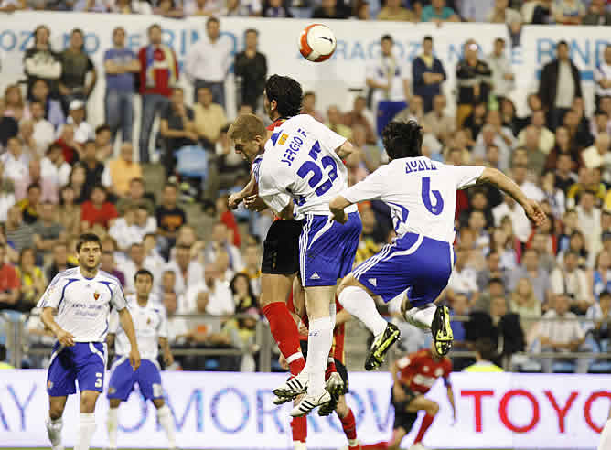 Ayala, en un momento del partido frente al Zaragoza