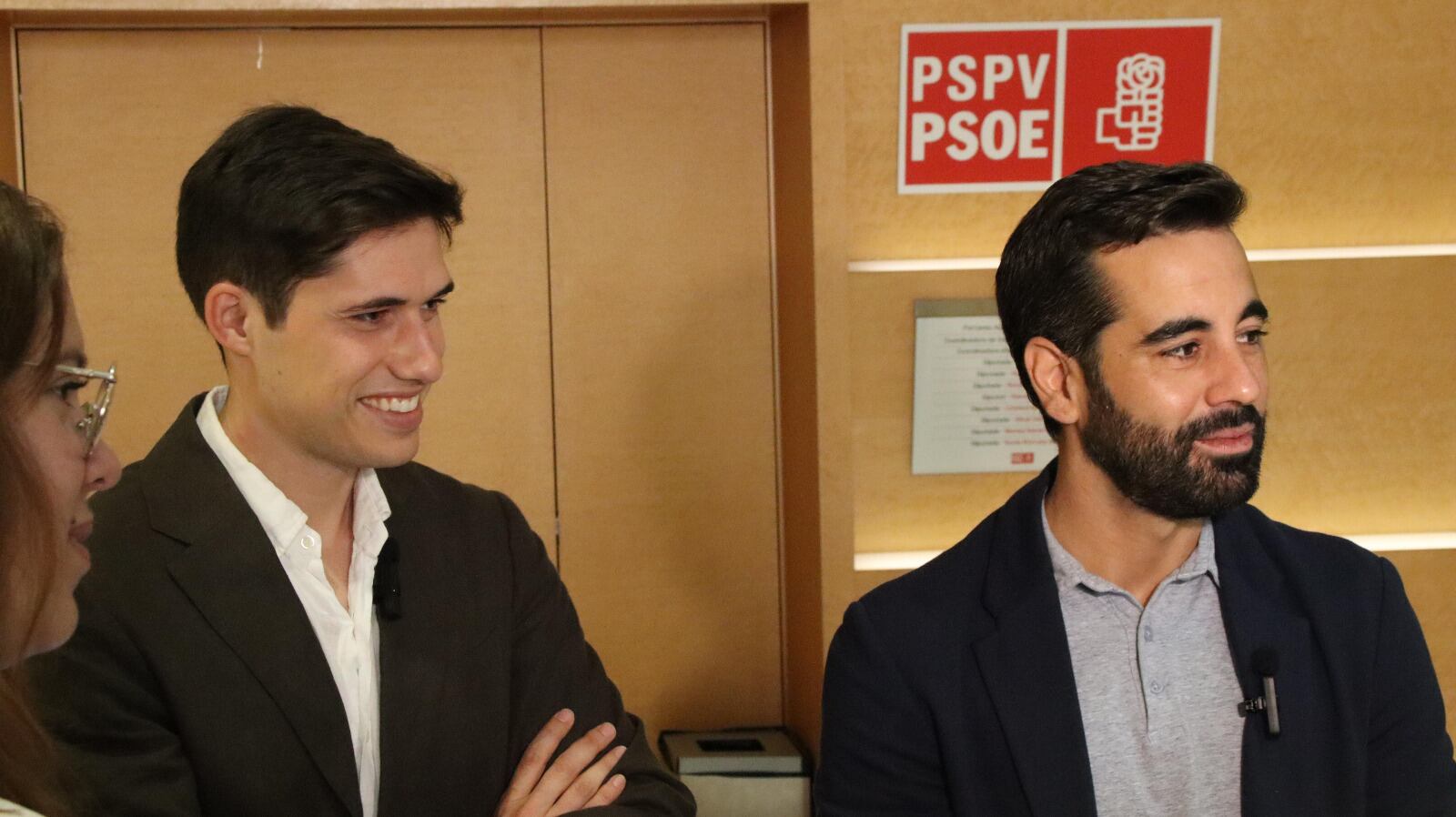 Borja Sanjuán y Jose Muñoz del PSPV-PSOE