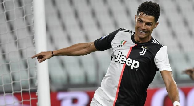 Cristiano Ronaldo celebra un gol con la Juventus