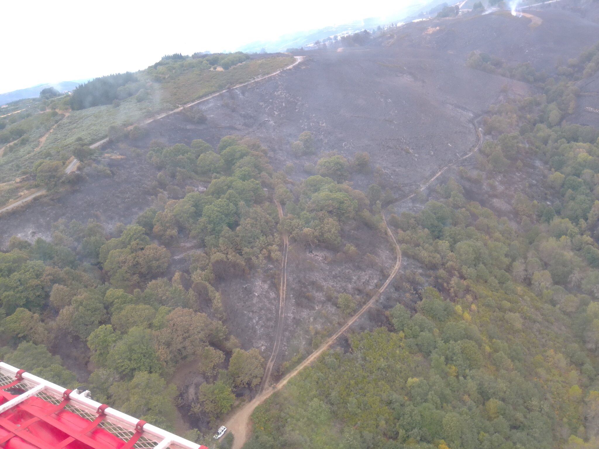 Imagen de archivo de un incendio en Pentes en septiembre de 2020