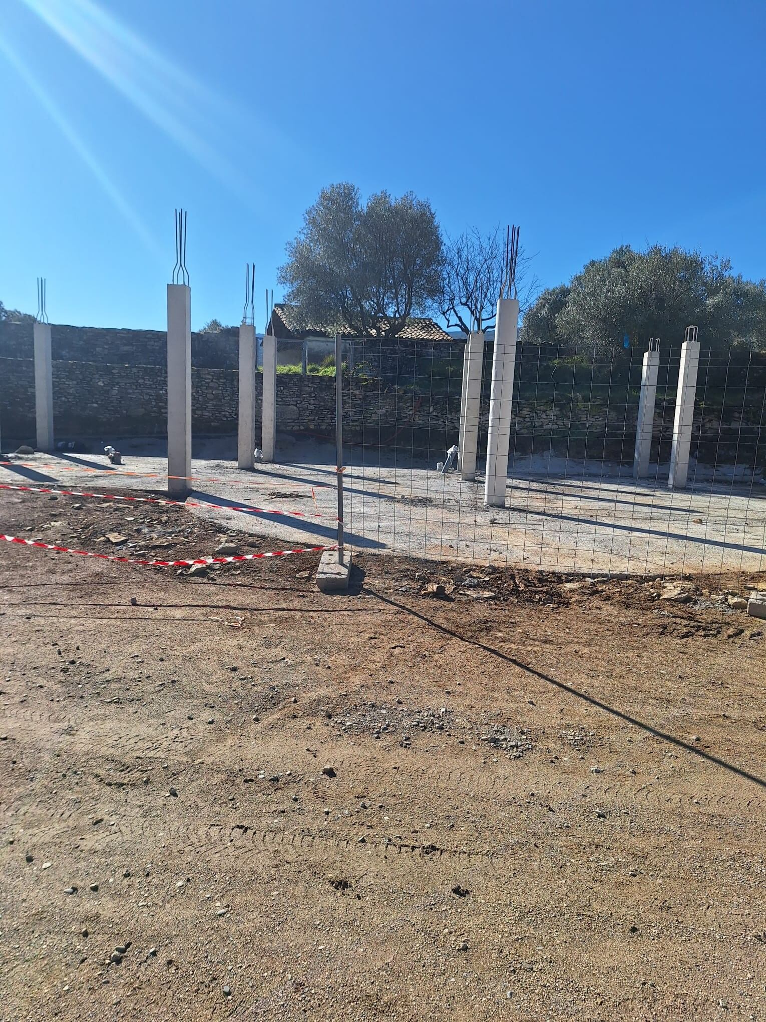 Estado de los trabajos del nuevo edificio de Lecina