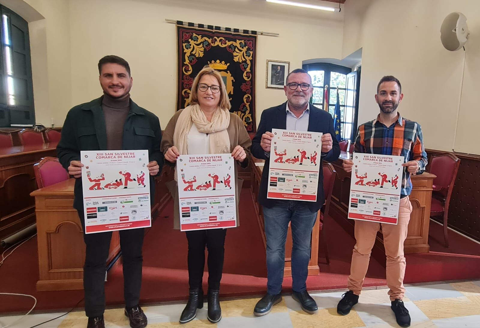 Puesta de largo de la carrera en el Ayuntamiento de Níjar.