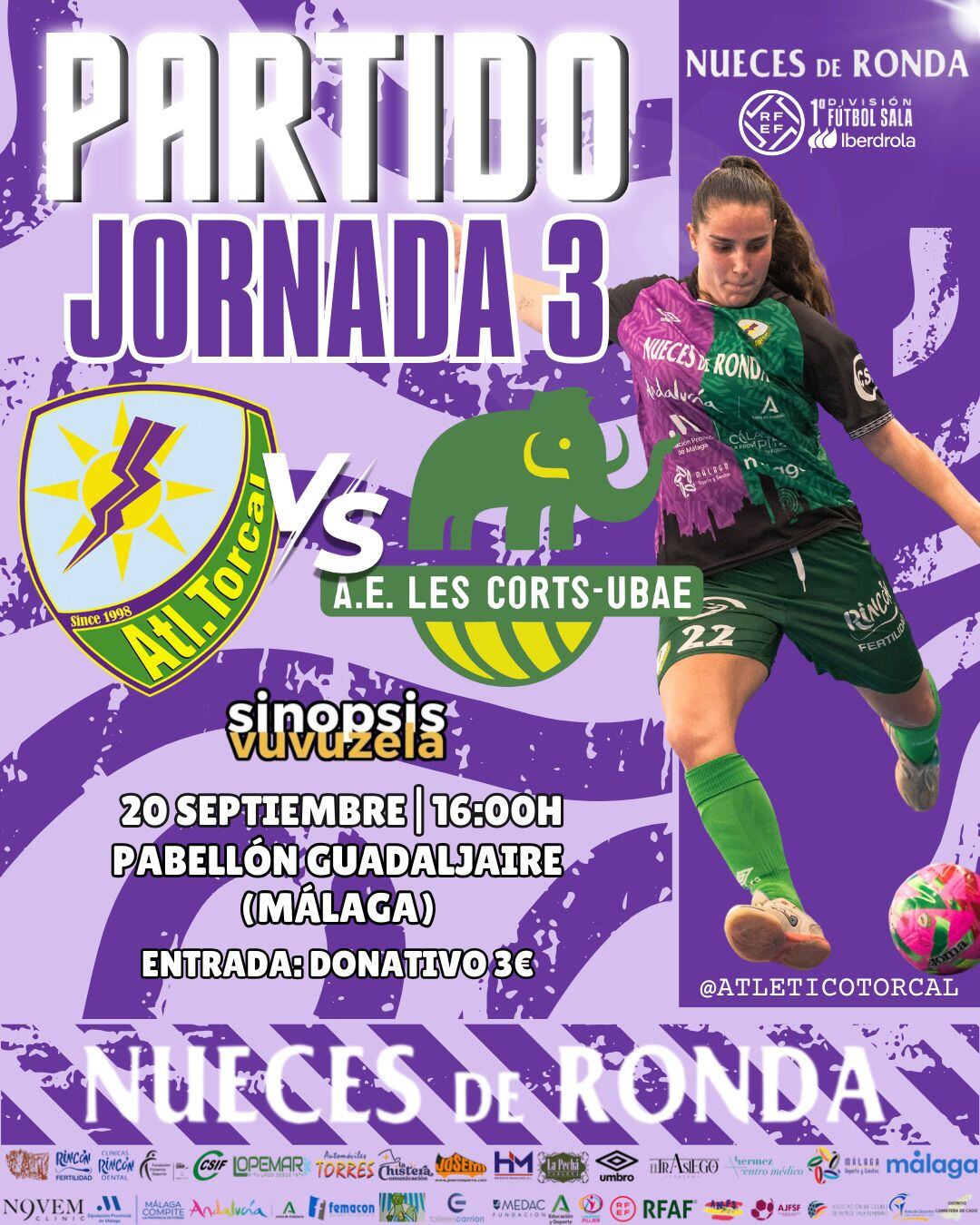 Atlético Torcal ante Les Corts en la tercera jornada de liga