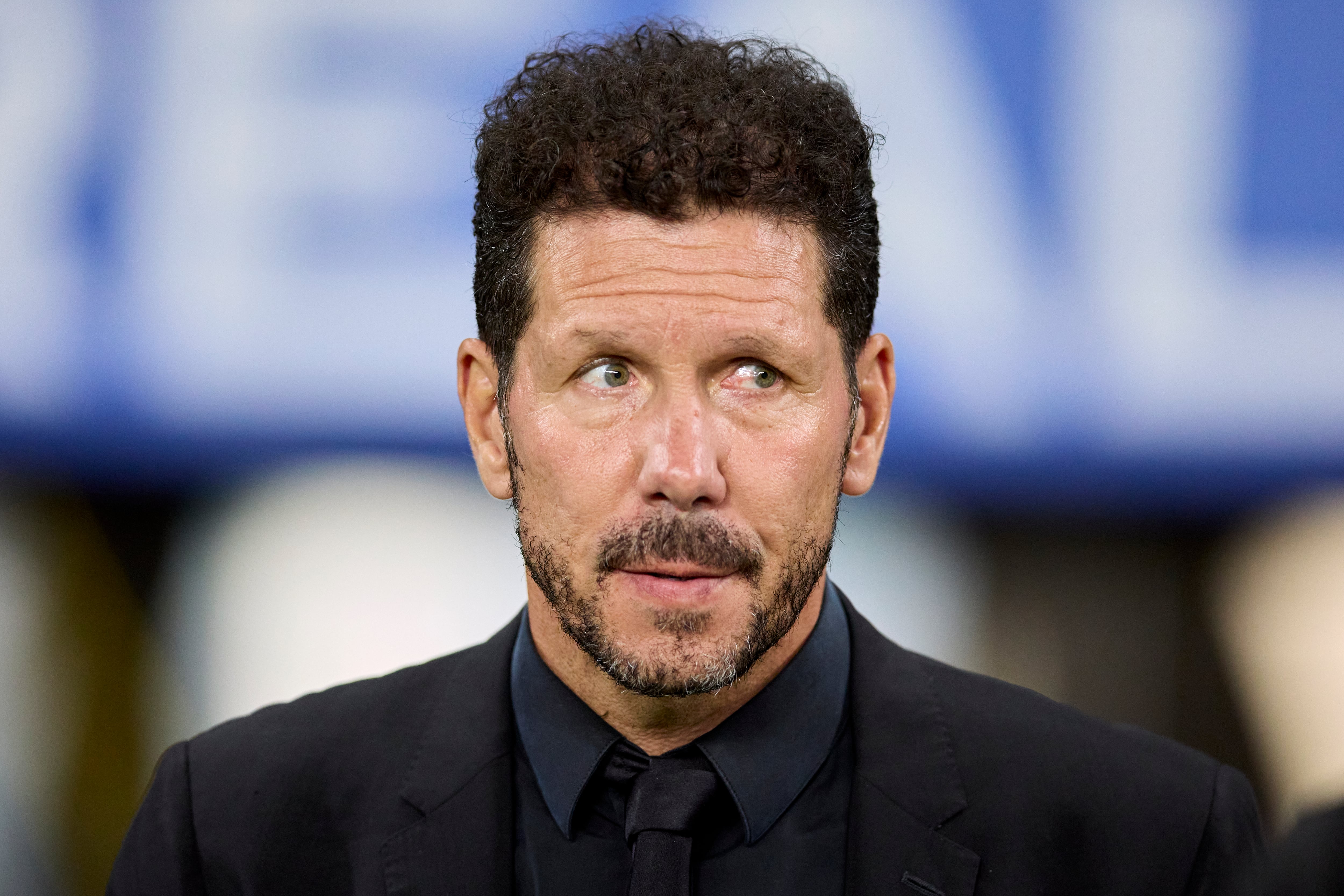 Diego Pablo Simeone, en el banquillo del Atlético de Madrid