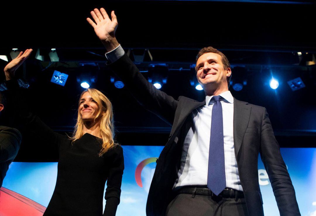 El presidente del PP, Pablo Casado, participa en la presentación de Cayetana Álvarez de Toledo.