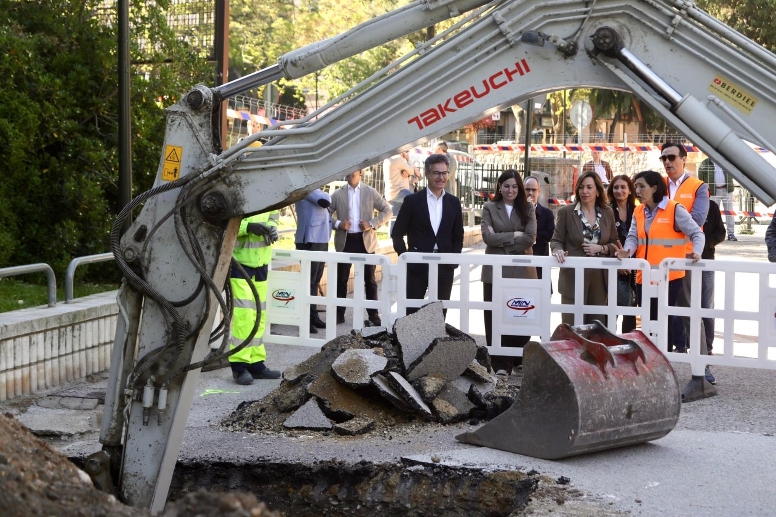 Visita a los primeros trabajos en el parque Tío Jorge