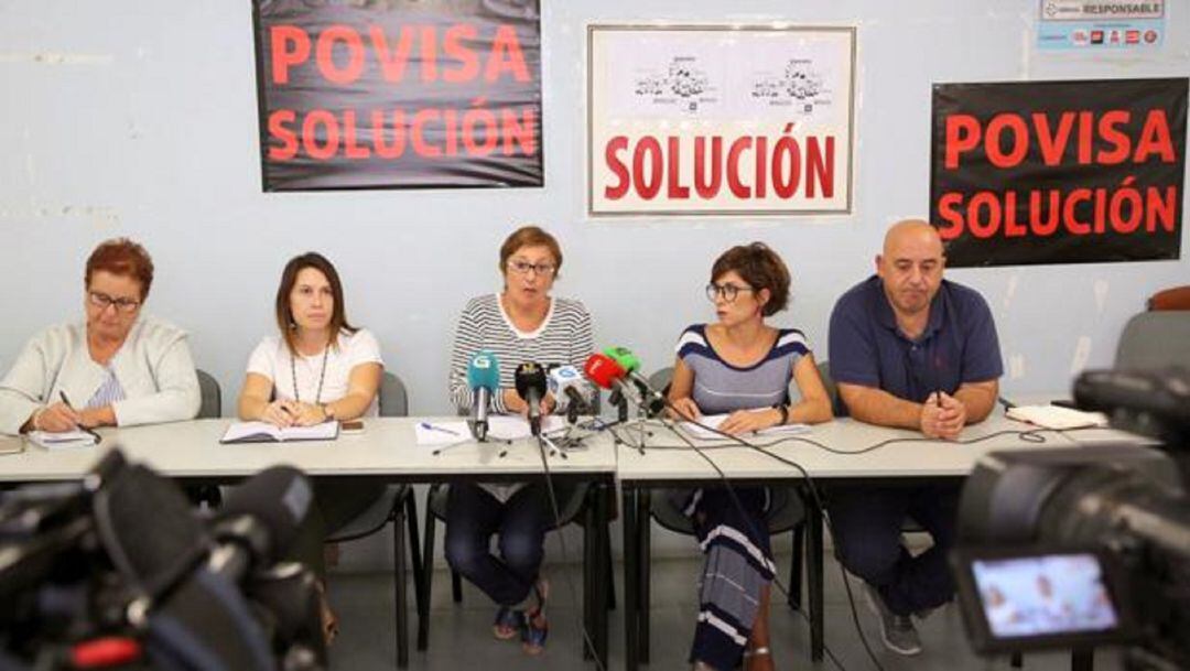 Rueda de prensa del comité de empresa de Povisa.