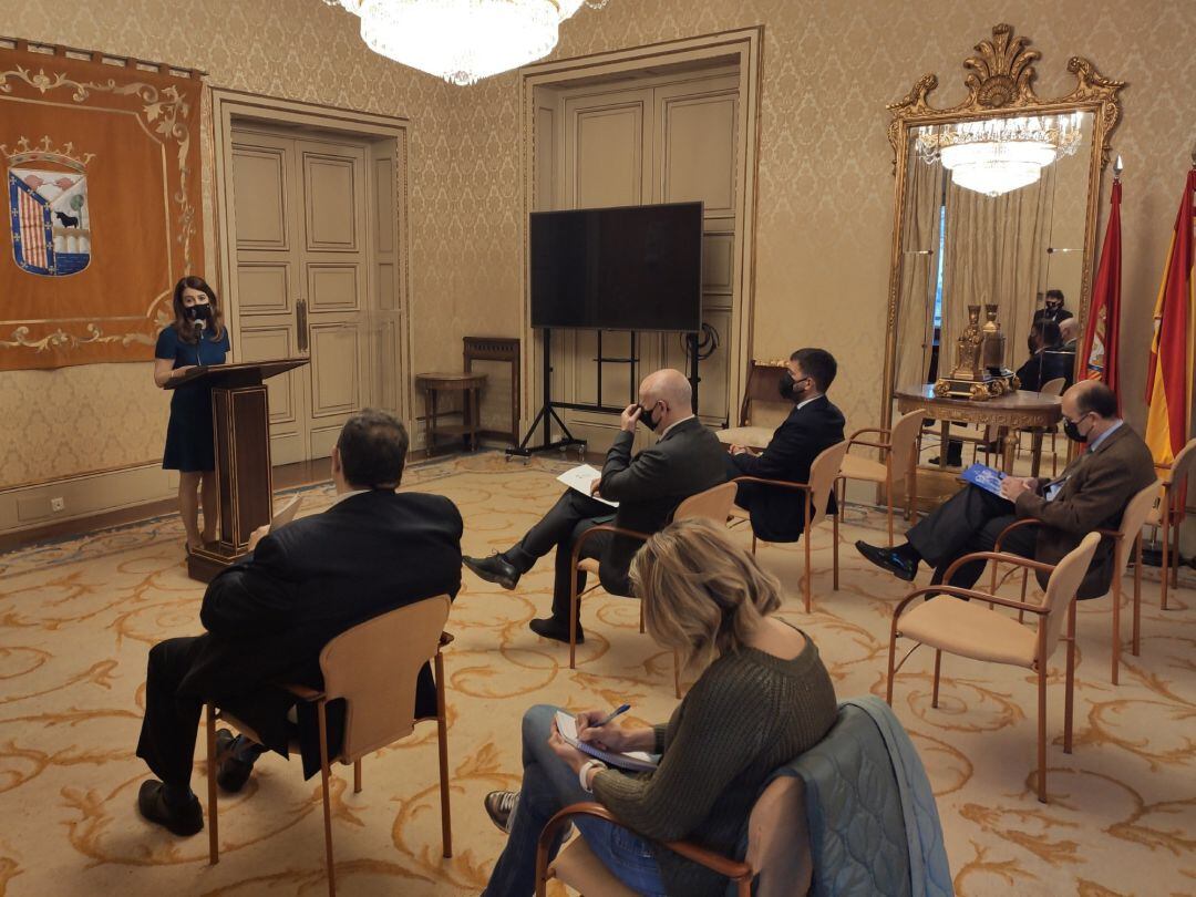 Rueda de prensa de la concejala María Victoria Bermejo