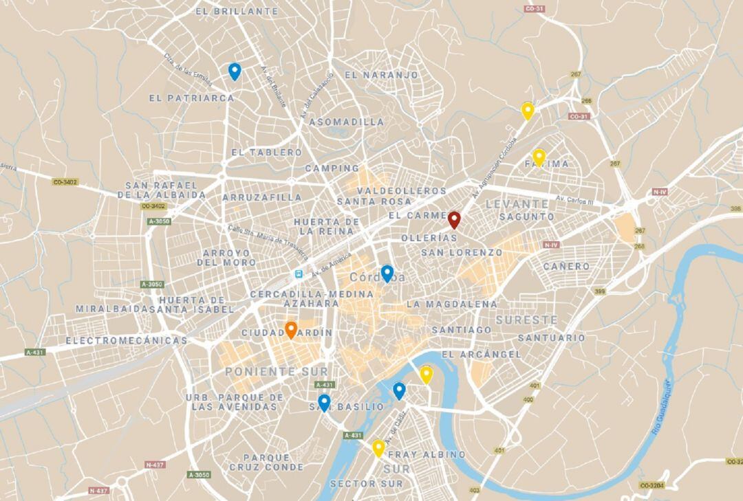 Mapa de los candidatos y sus actos el primer día de campaña electoral