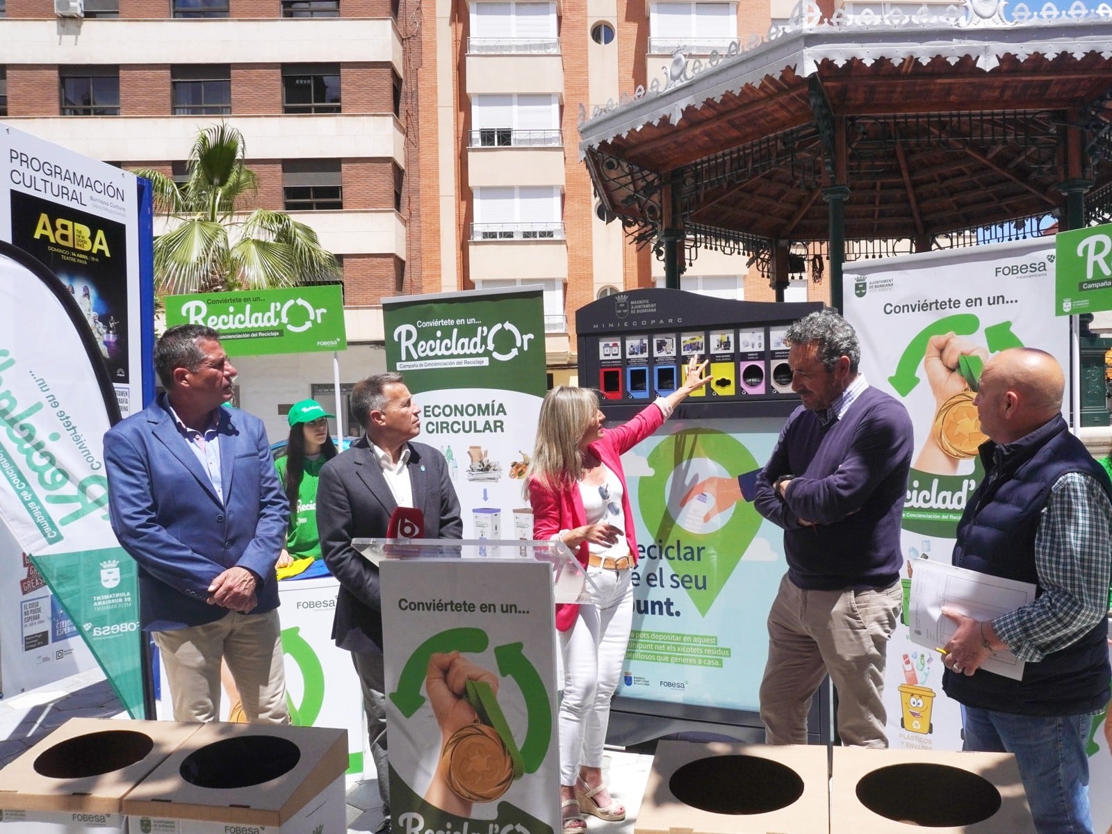 Presentación de la campaña &quot;Recicla d&#039;Or&quot;  en el camí d&#039;Onda