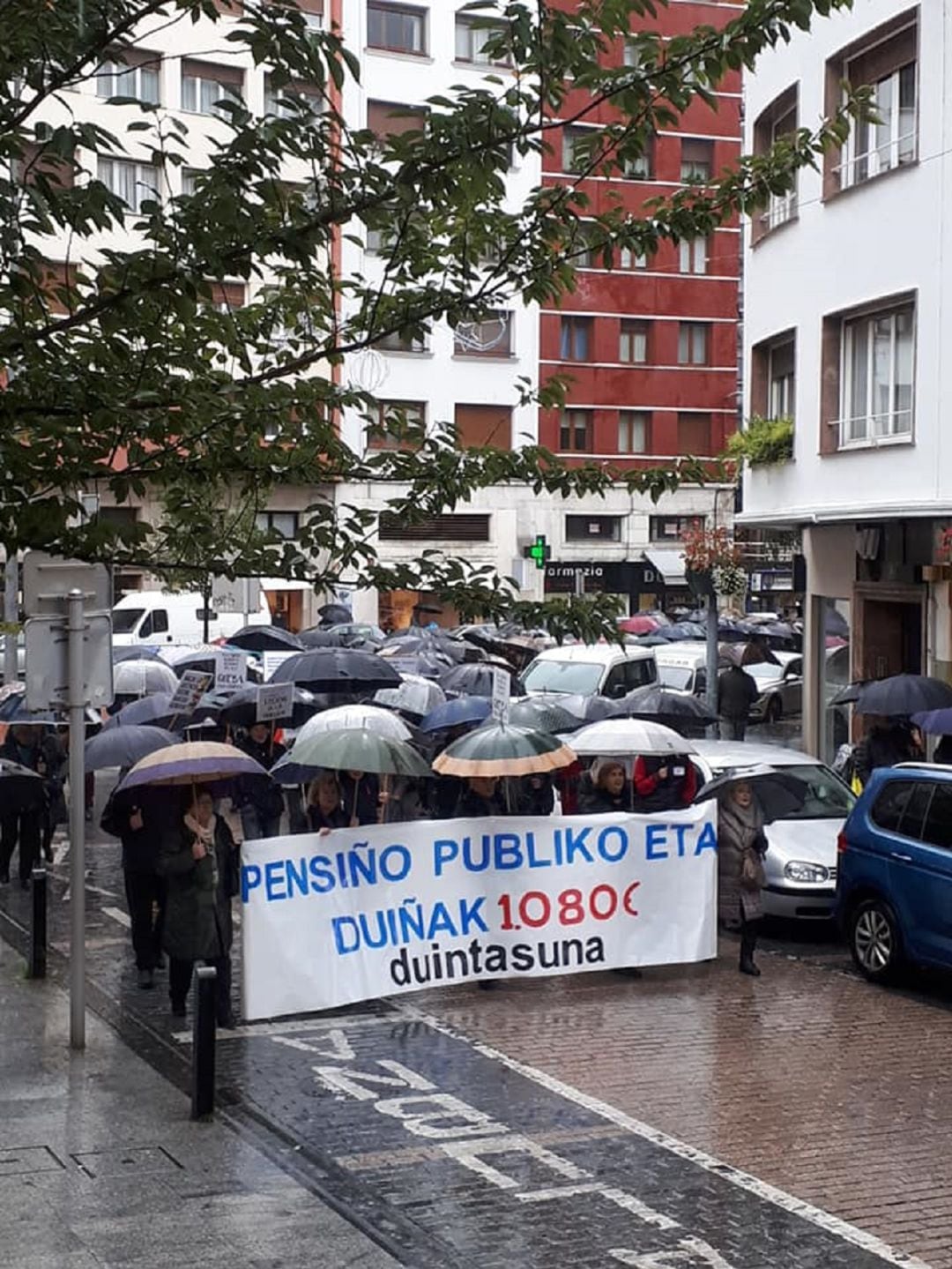 Manifestación en Eibar por unas pensiones &quot;justas y blindadas&quot;.