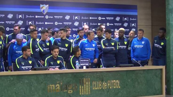 La plantilla del Málaga pide perdón a través de un comunicado