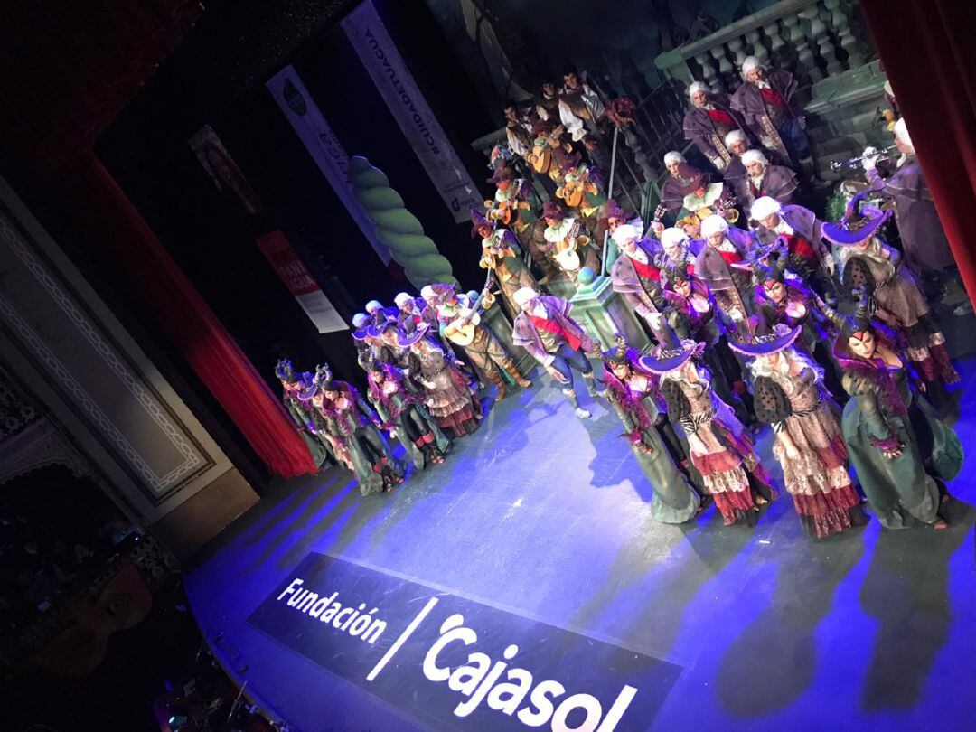 El coro 'Al sonar las doce' en su actuación de preliminares del COAC 2020