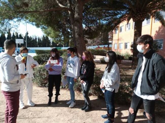 Estudiantes del instituto Guillem Sagrera.