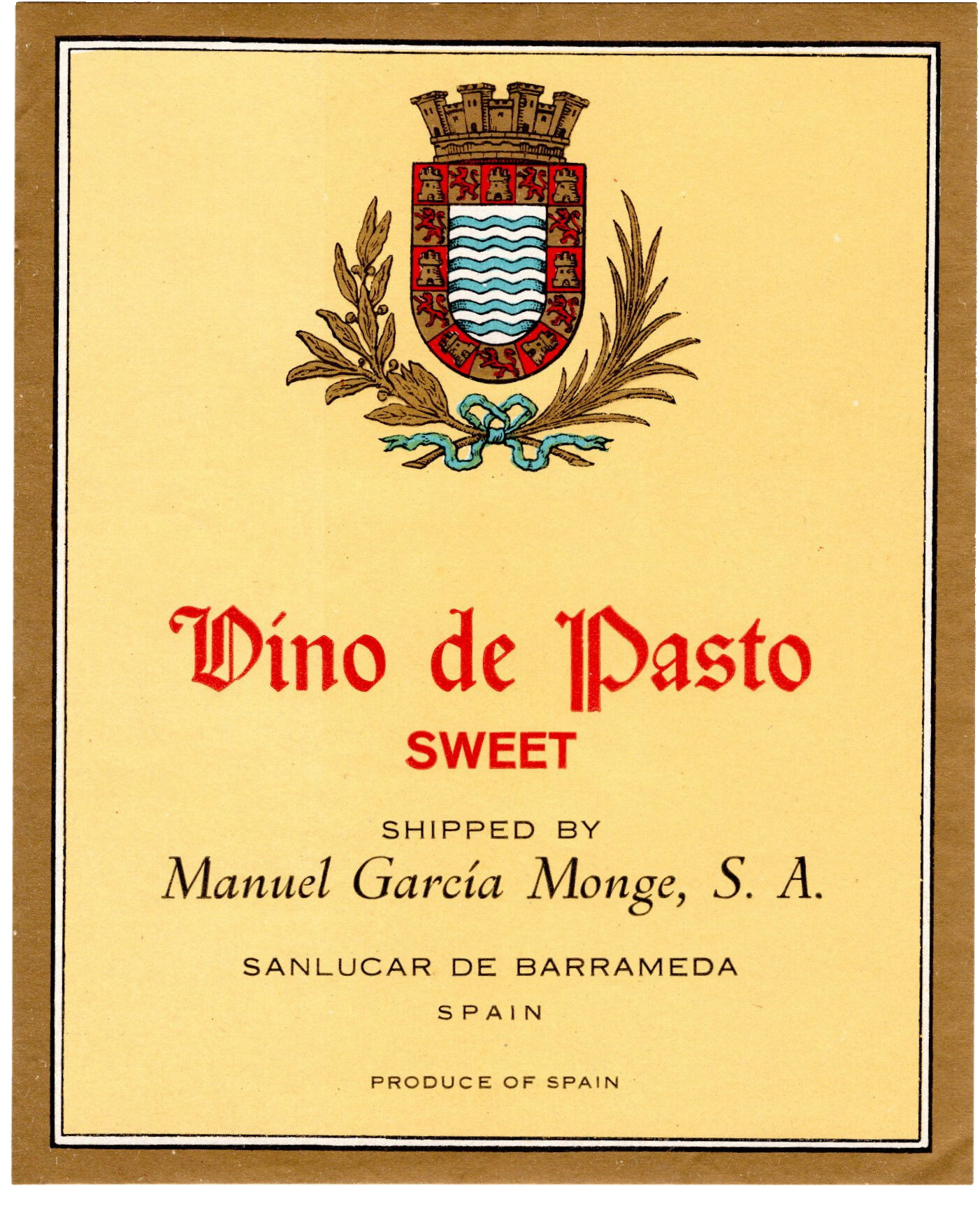 Vino de Pasto Manuel García Monge