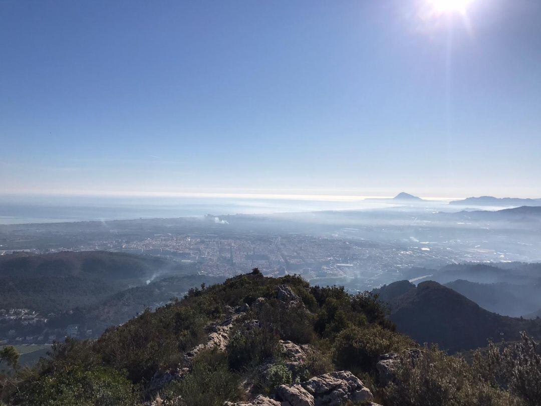 La Safor desde el Molló de la Creu en Gandia