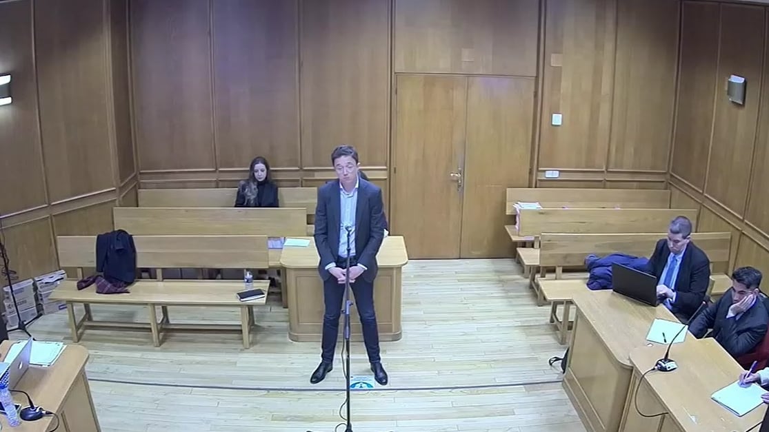 Íñigo Errejón declarando ante el juez el pasado 16 de enero.
