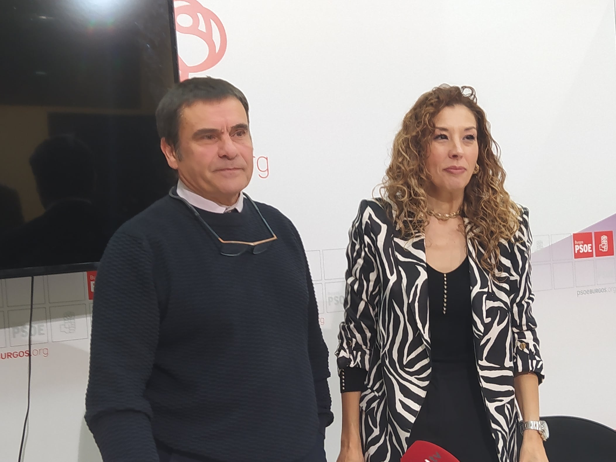 Los procuradores del PSOE por Burgos en las Cortes de Castilla y León, Jesús Puente y Virginia Jiménez