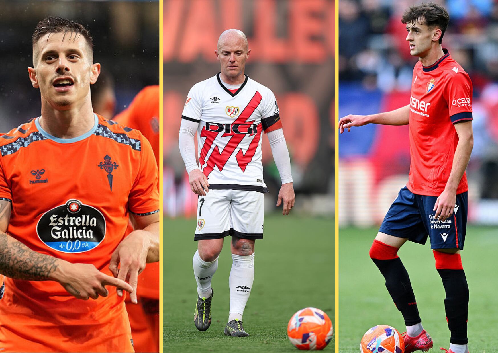 Alfon, Isi Palazón y Aimar en la penúltima jornada de LaLiga EA SPorts.