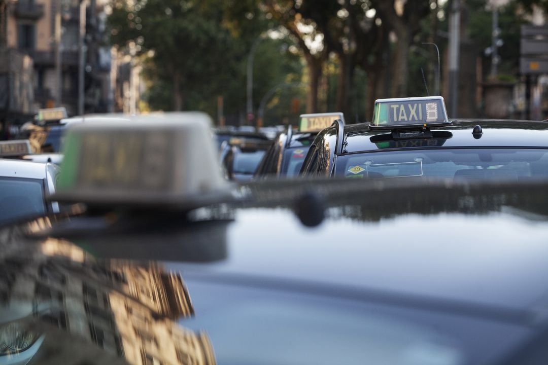 Taxis en la ciudad de Barcelona 