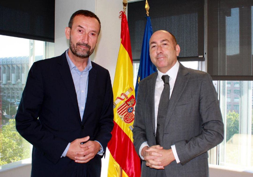 Reunión entre el alcalde de Elche y el director del SEPES, Alejandro Soler