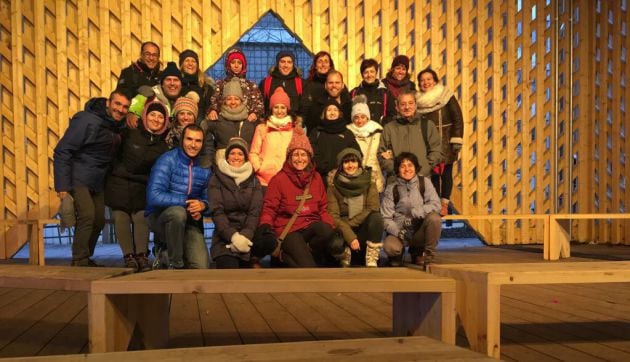 El grupo de profesores que visitó las escuelas en Finlandia.