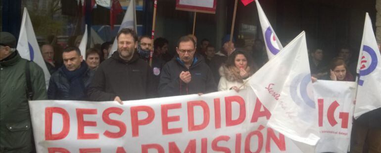 Movilización de trabajadores de la residencia Concepción Arenal