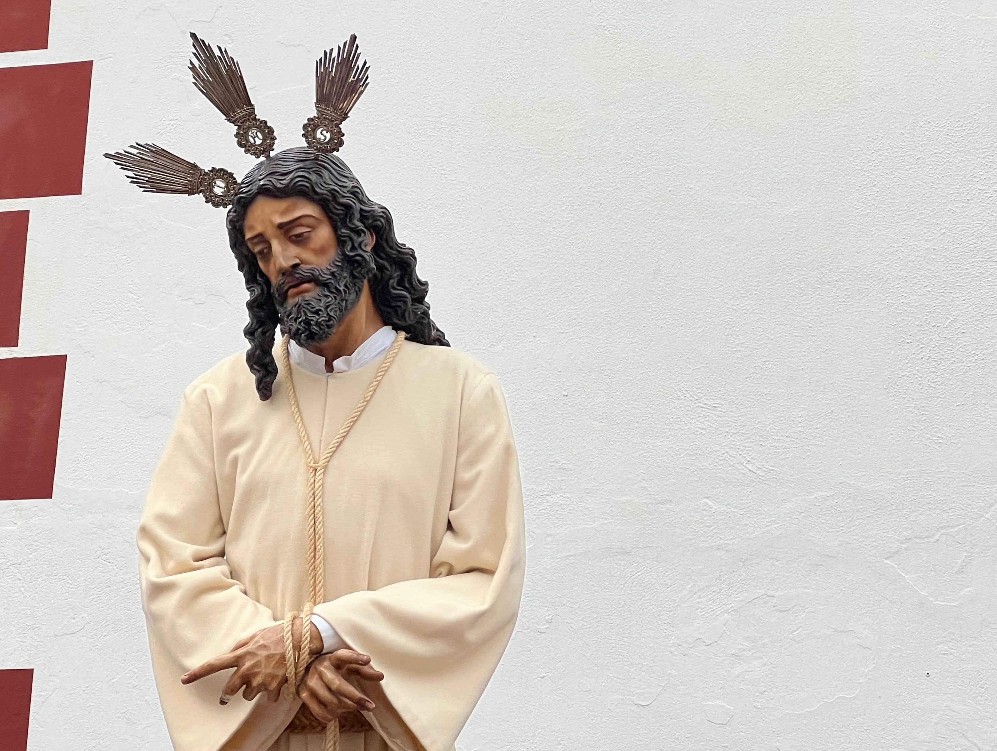 Uno de los sagrados titulares de la cofradía del Prendimiento de Ronda protagoniza al Vía Crucis de Cuaresma este 2025