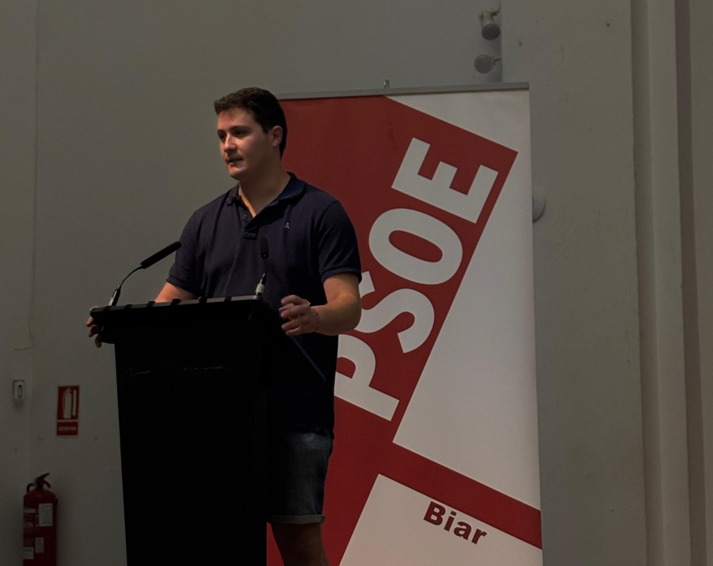 Rafa Román, nuevo secretario gral psoe Biar