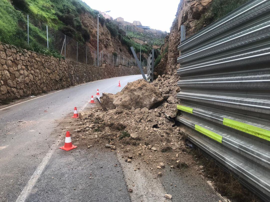 Imagen del desprendimiento en la RM-701