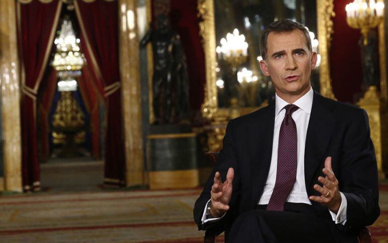 Felip VI al discurs de nadal.
