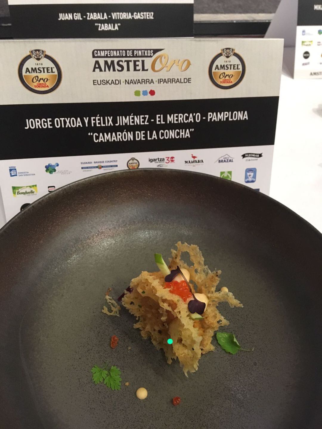 El pintxo ganador del campeonato de Euskal Herria se fue a tierras navarras