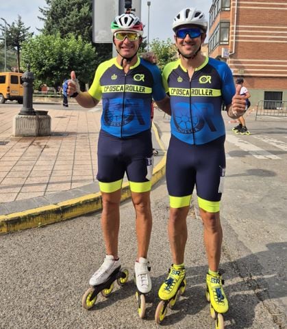 José Luis Maldonado y Daniel Blanco justo antes de la salida