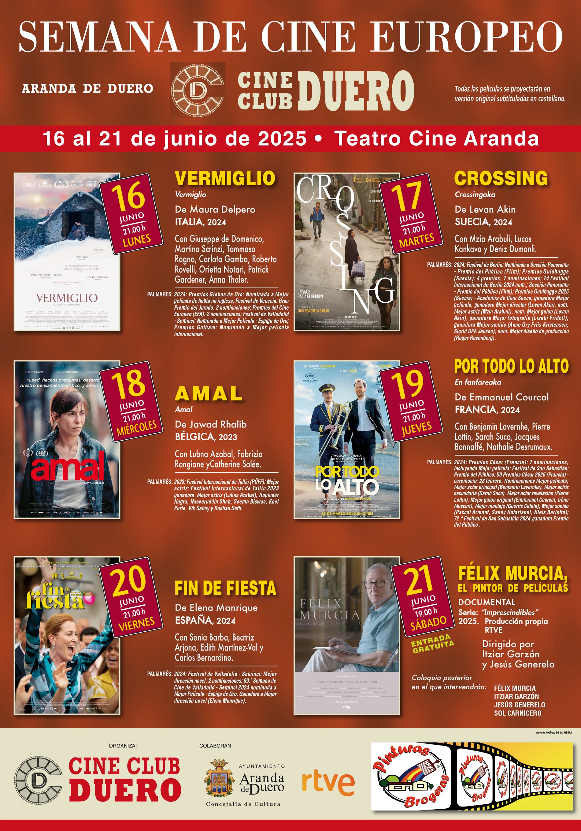 Cartel de la Semana de Cine Europeo