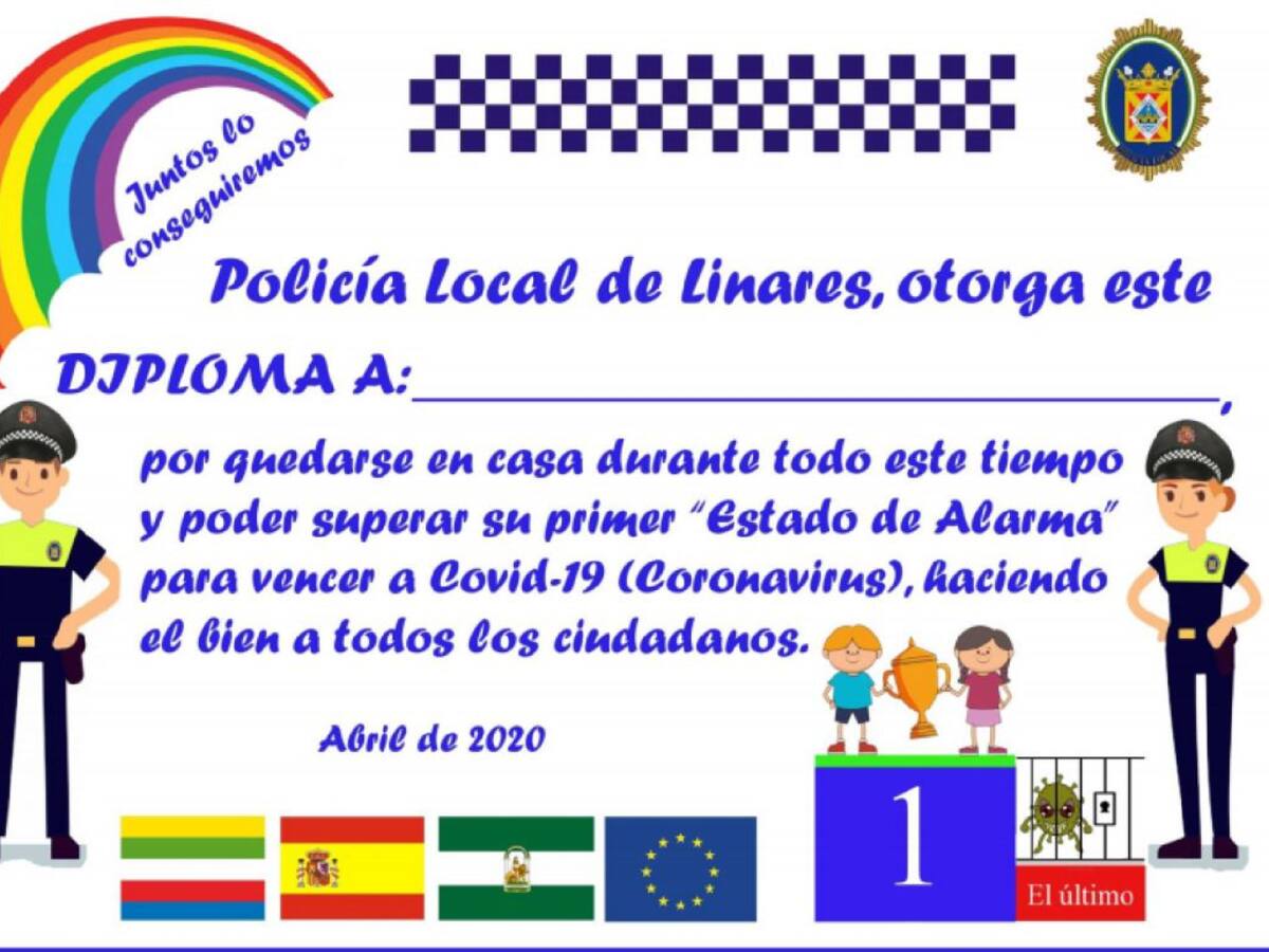 ¿Quieres un diploma para premiar a los niños/as por su ejemplaridad en el confinamiento?