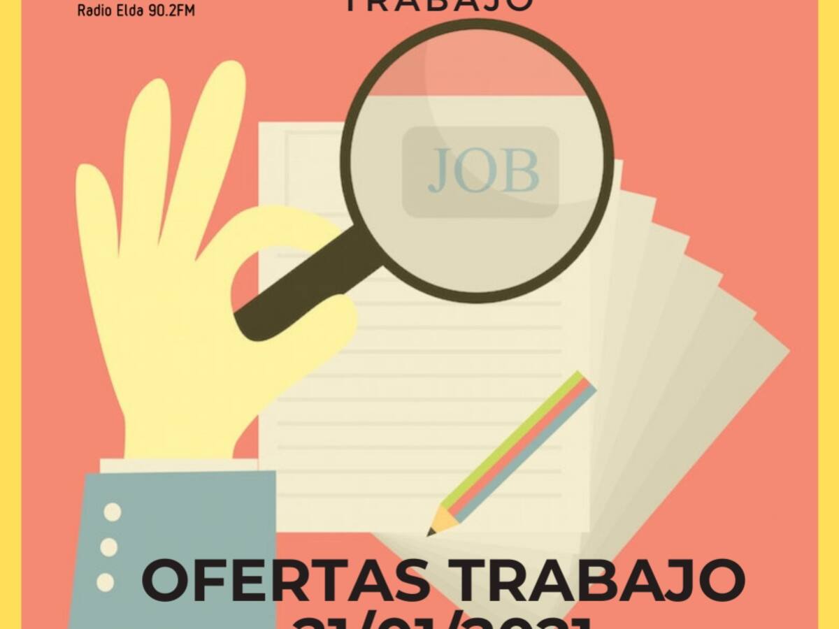 Ofertas de trabajo de Elda y comarca (16/12/2021)