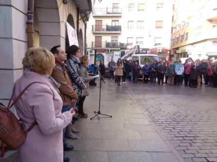 Cristina Valderas dio lectura al manifiesto de esta jornada