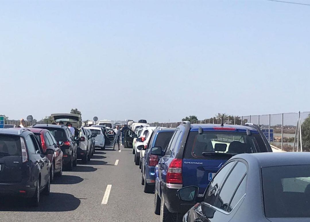 Atasco en Tres Caminos