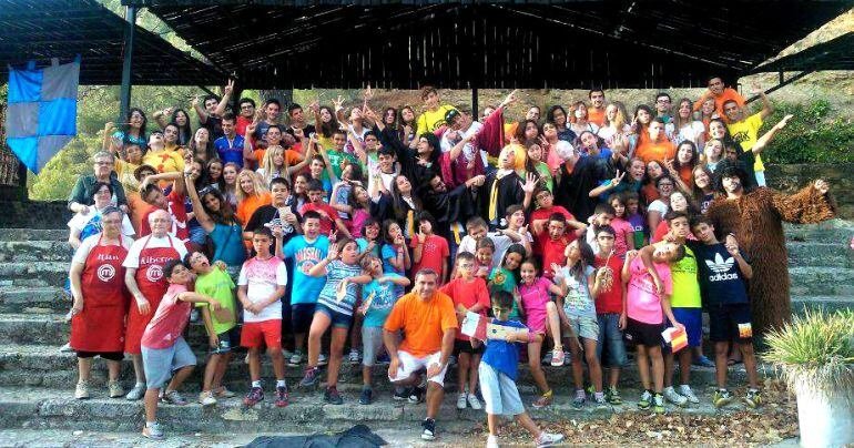 Olimpiada de la Paz en uno de sus campamentos de verano