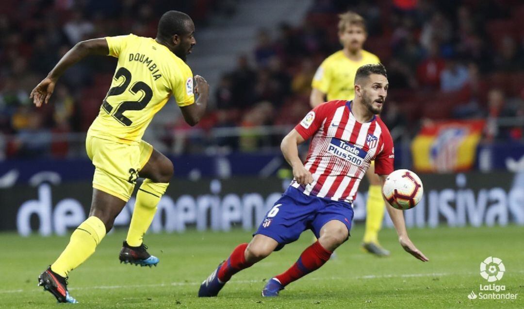 Un moment del partit al Wanda Metropolitano