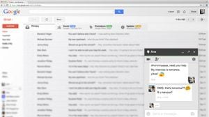 Hangouts está integrado en Gmail y Google +