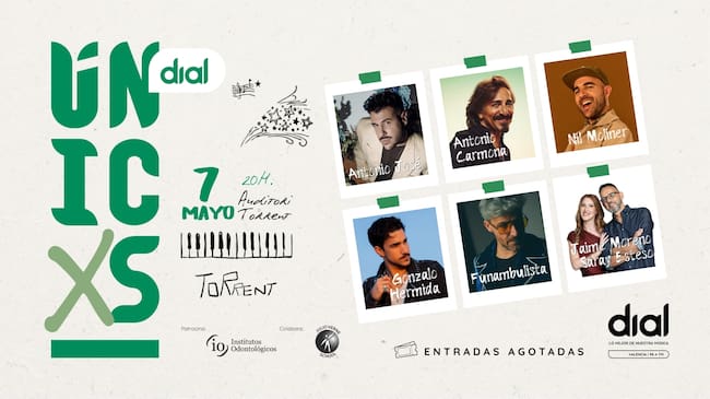 Nil Moliner, Antonio José, Antonio Carmona, Funambulista y Gonzalo Hermida, rumbo a Dial Únicxs Torrent