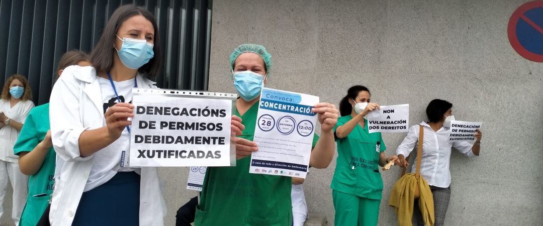 Protesta del servicio de enfermería
