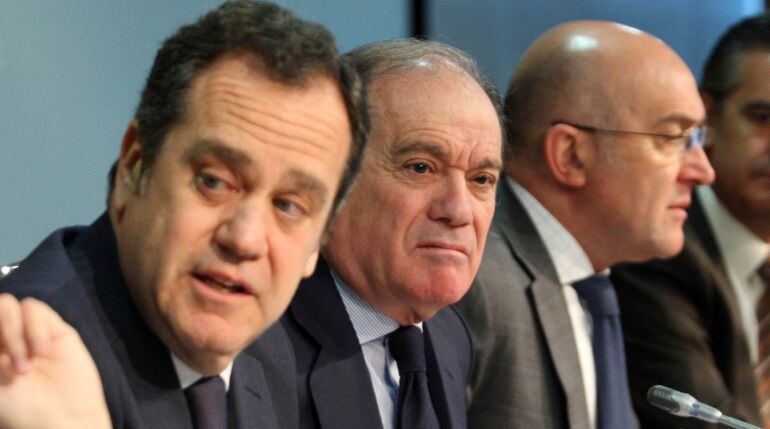 Pablo Trillo, junto al exconsejero de Economía, Tomás Villanueva