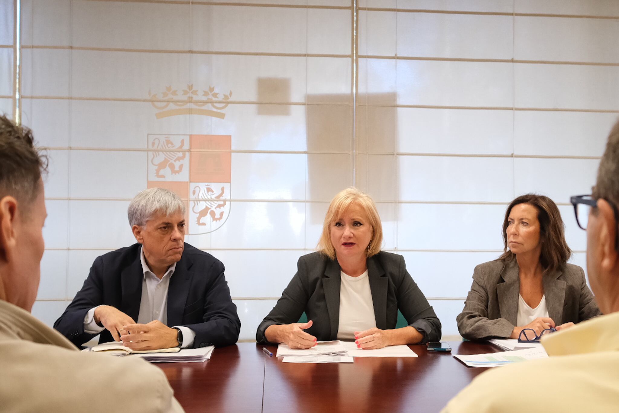 La consejera de Industria se ha reunido con los alcaldes afectados por los incendios en el Bierzo y Laciana