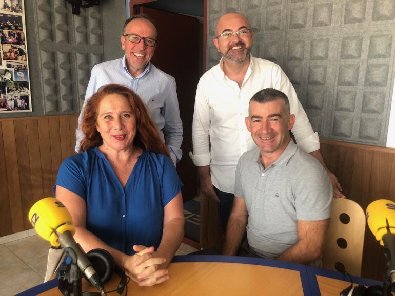 Joan Serra, Vicent Roig, Viviana de Sans y Julián Aguilar