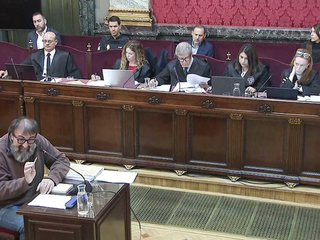 Captura de video de la señal del Tribunal Supremo, de un momento de la declaración de Koldo García, exasesor del exministro José Luis Ábalos, este jueves en el juicio que se sigue en el Tribunal Supremo.