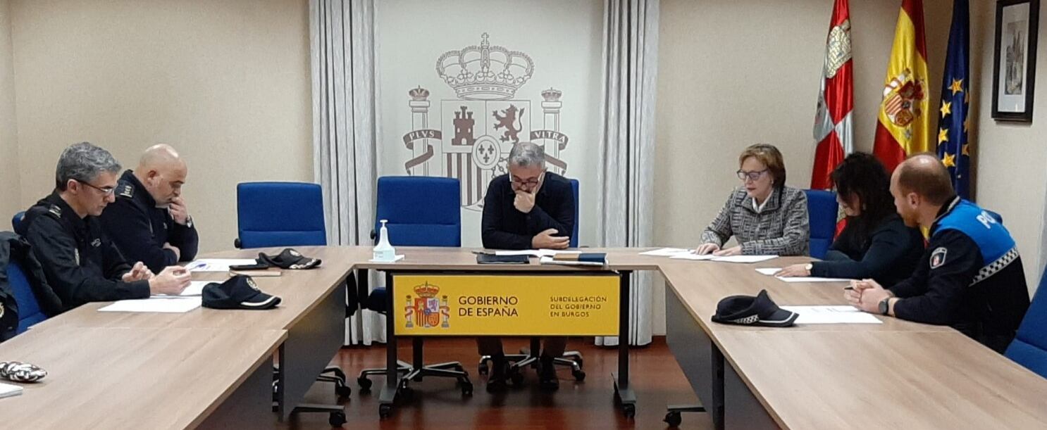 Reunión de coordinación del sistema VioGén en la provincia de Burgos