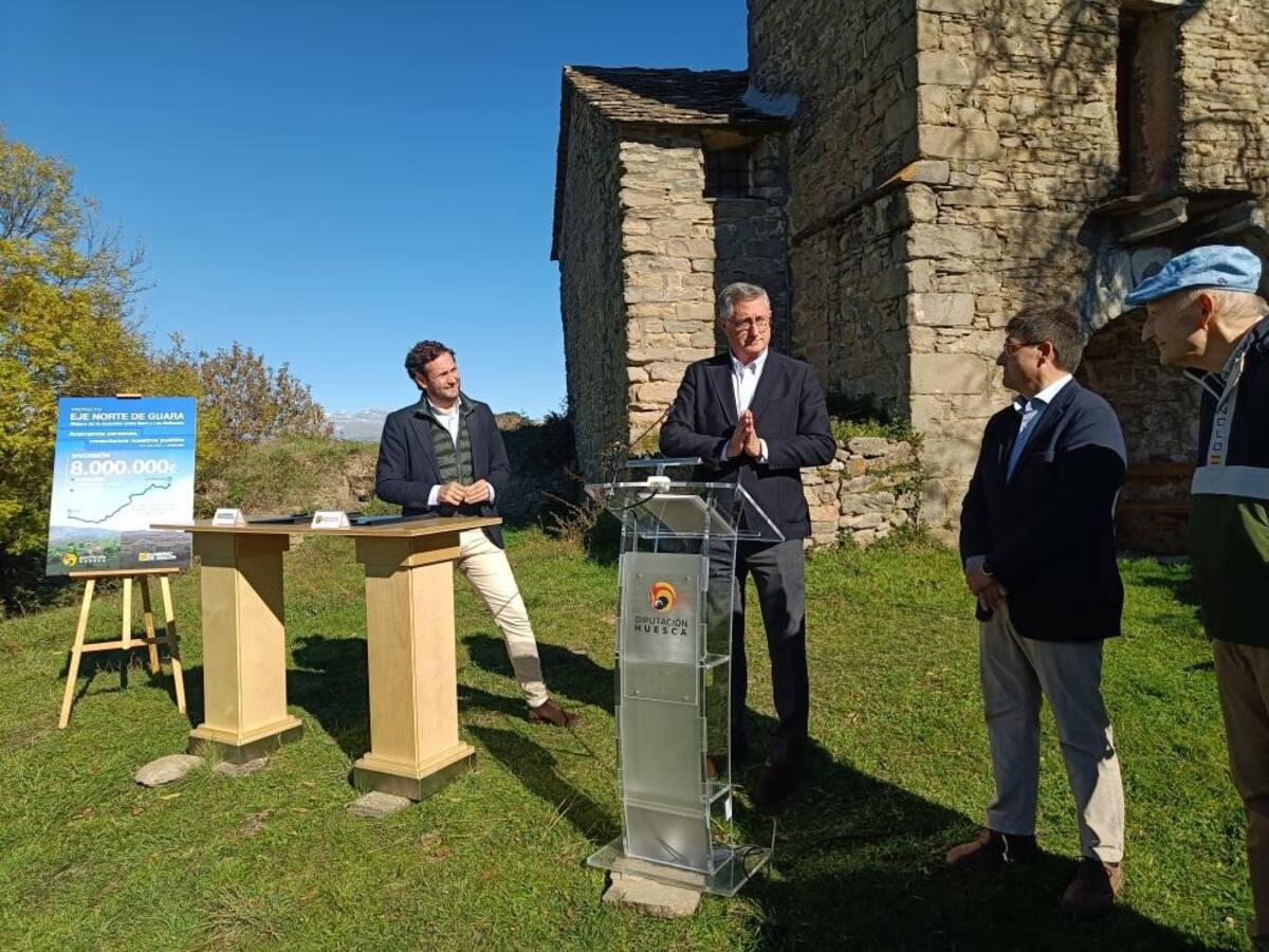 El Gobierno de Aragón y la Diputación Provincial de Huesca ejecutarán el Eje Norte de Guara con una inversión de 8 millones de euros